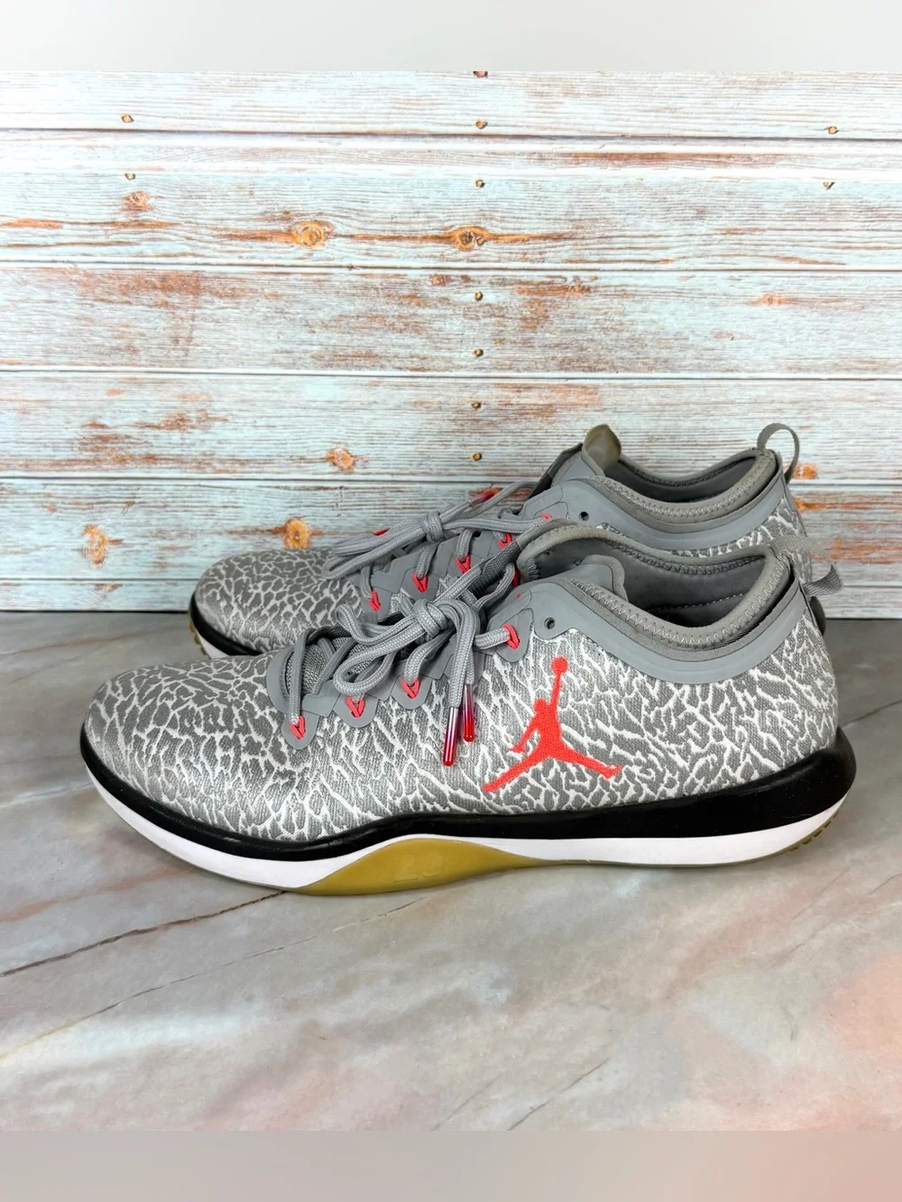 Jordan Trainer 1 Low Elephant Print Grey Infrared Jumpman Sneakers size 13